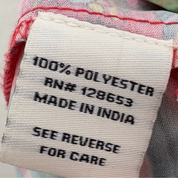 Rachel Zoe Tropical Jungle Print Maxi Skirt Size Medium Elastic Waist Tie Toucan - Picture 8 of 8